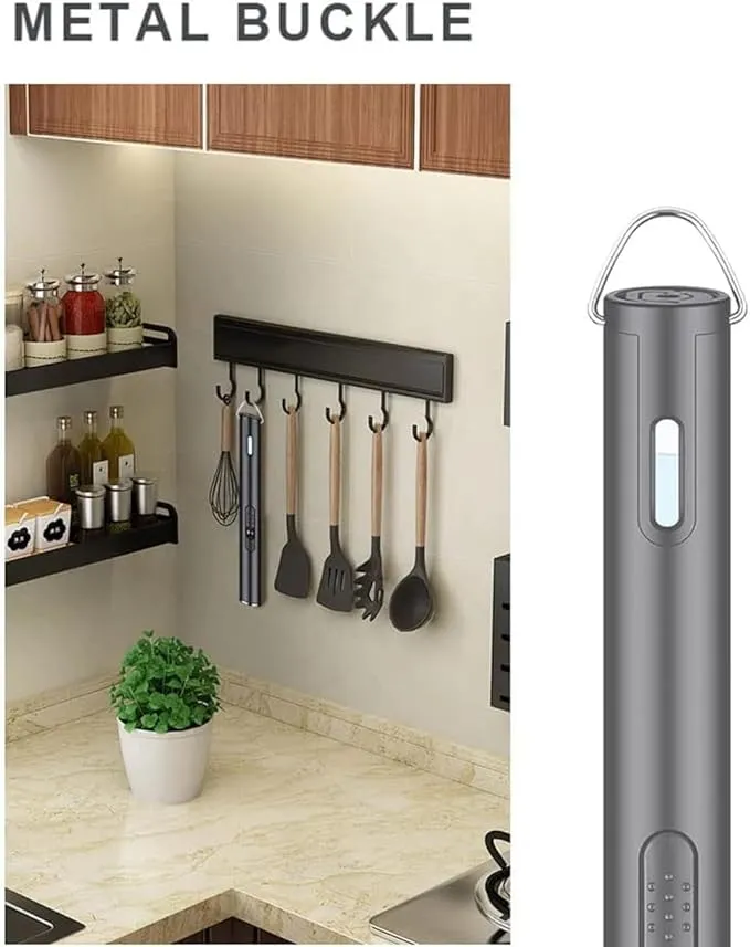 Jet Torch Lighter, Refillable Butane Lighter with Visible Window, Windproof Candle Lighter for BBQ, Camping, Stove, Kitchen Cooker, Hobs, Men Gifts (Gas Not Included) (Black)
