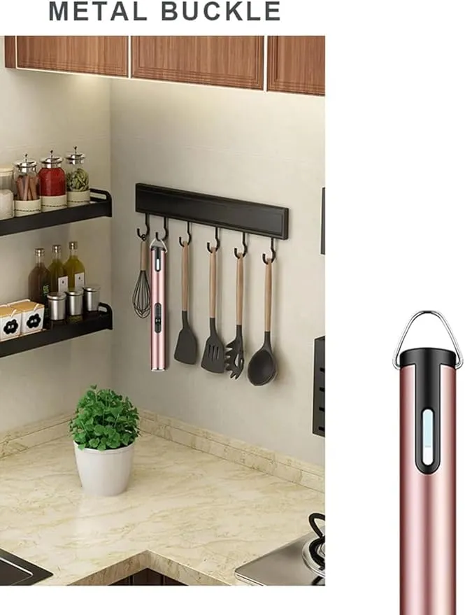 Jet Torch Lighter, Refillable Butane Lighter with Visible Window, Windproof Candle Lighter for BBQ, Camping, Stove, Kitchen Cooker, Hobs, Men Gifts (Gas Not Included) (Pink)
