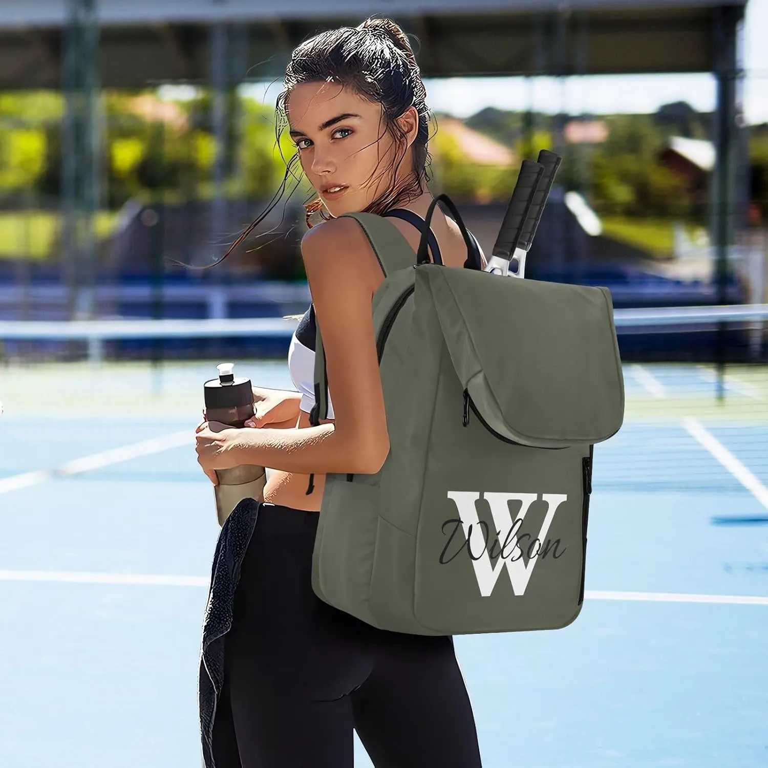 Joko Ivery Custom Tennis Bag Backpack Tennis Racket Bag Pickleball Bag Backpack Fits Badminton Paddles Sport Accessories