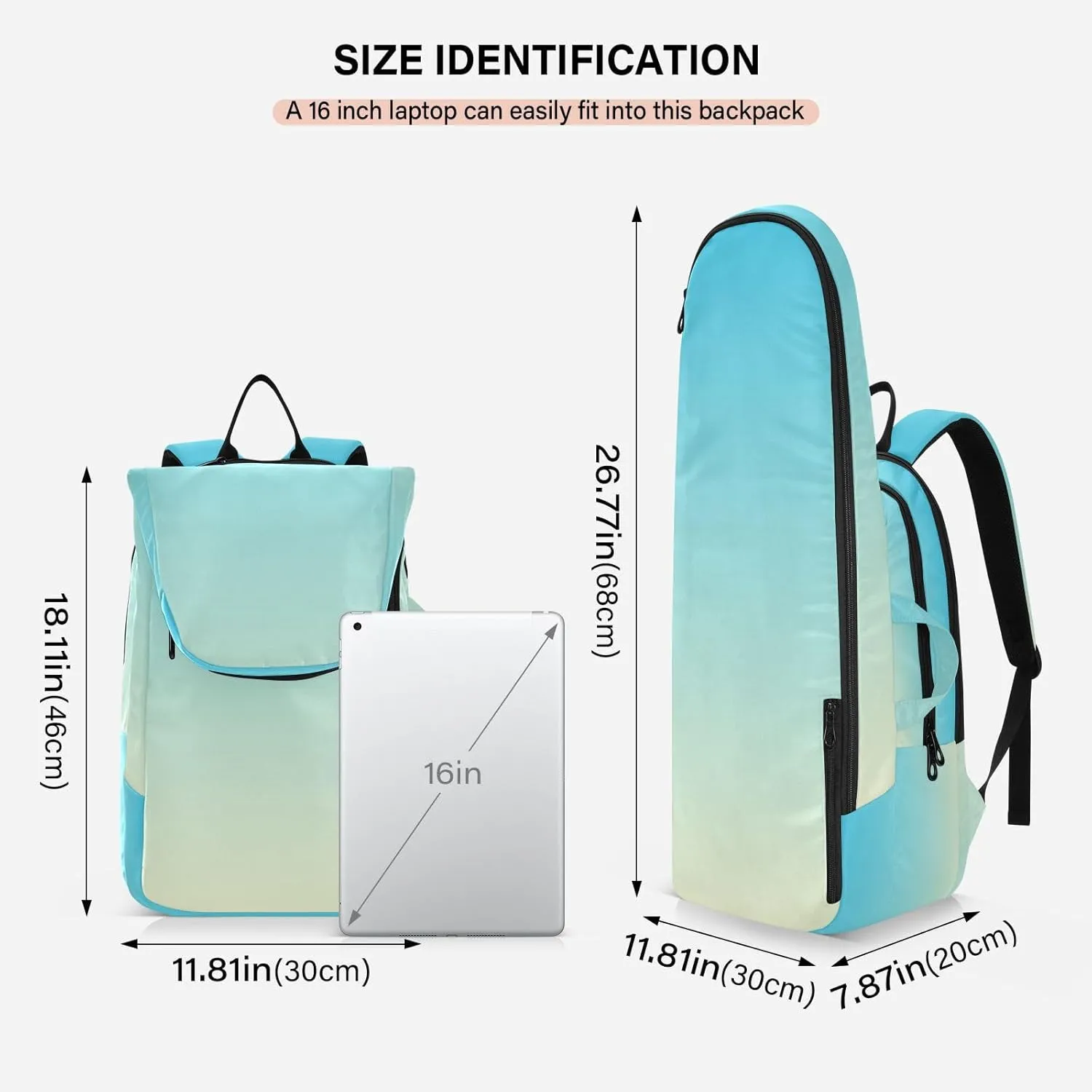Joko Ivery Gradient Tennis Bag Backpack Tennis Bags Pickleball Bag Fits Badminton Paddles Backpack Tennis Racket Bag