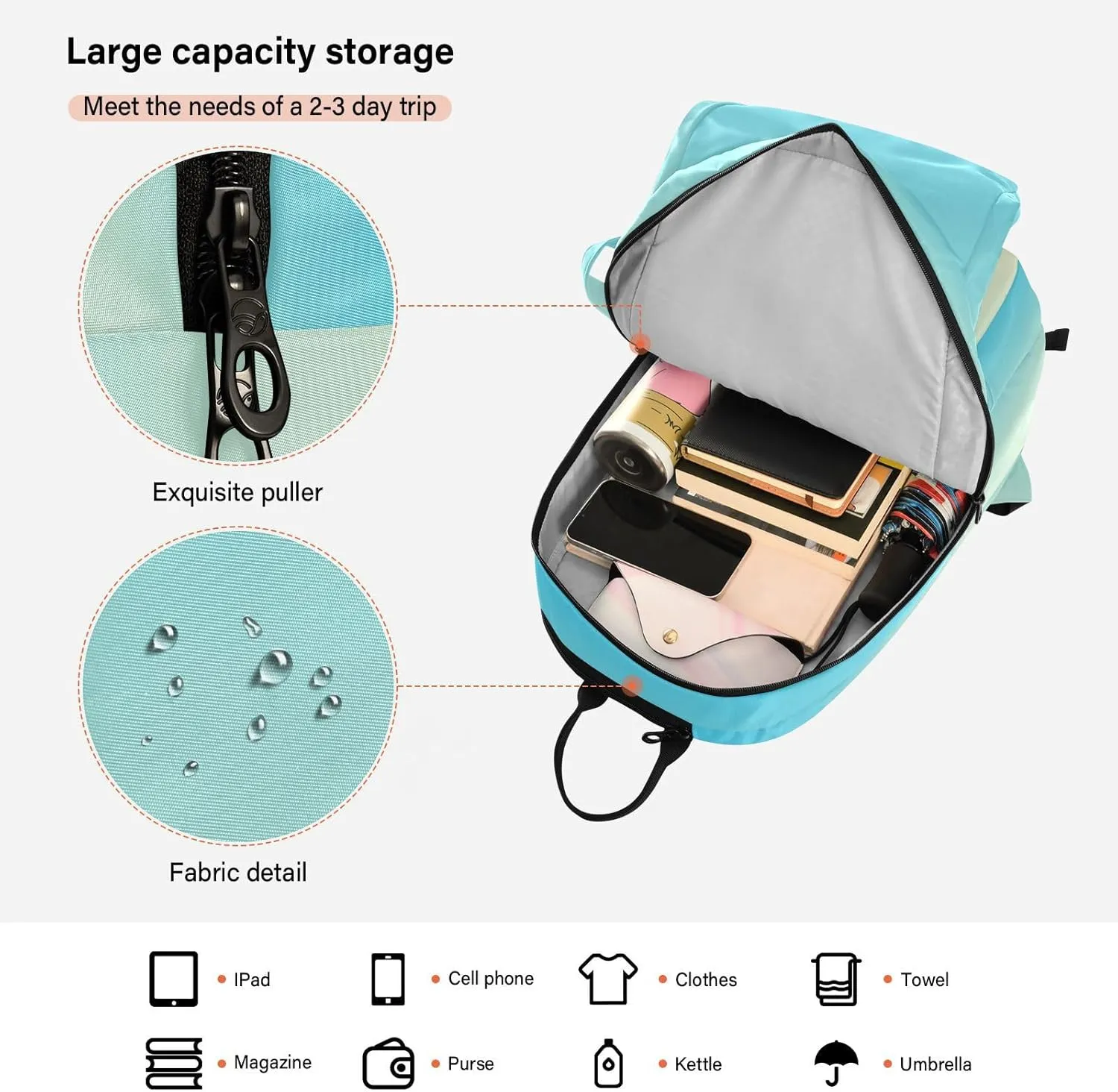 Joko Ivery Gradient Tennis Bag Backpack Tennis Bags Pickleball Bag Fits Badminton Paddles Backpack Tennis Racket Bag