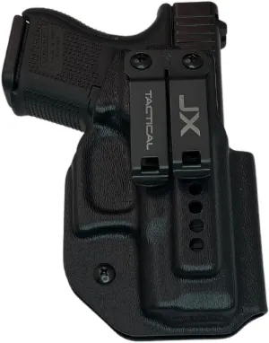 JX Tactical Fat Guy Holster - Concealed Carry Pistol Holster, Comfortable Inside The Waistband, Monoblock Clip, Pistol Accessories, Optics Ready - Made in USA