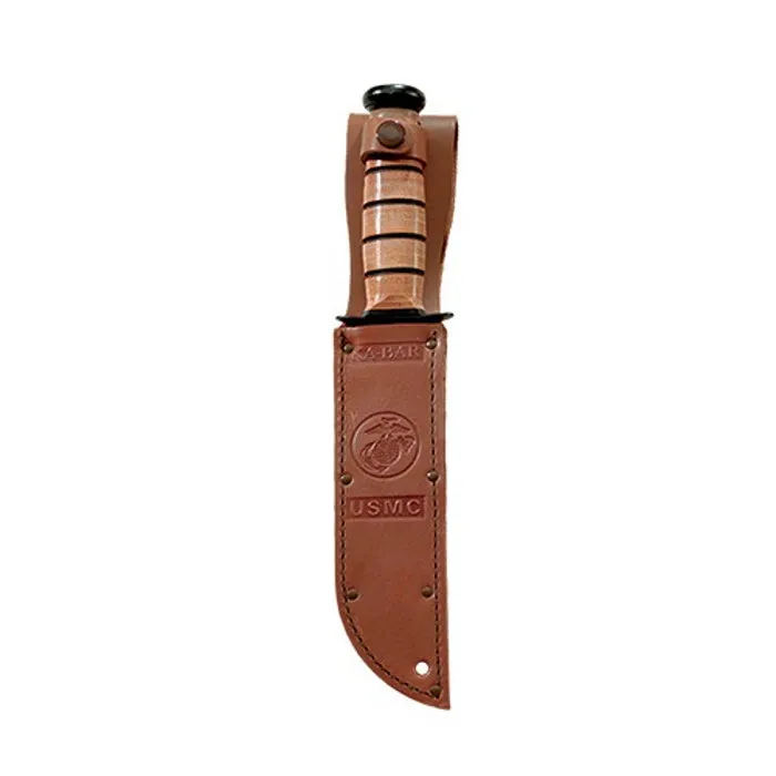 KA-BAR Fighting/Utility Knife with Leather Sheath