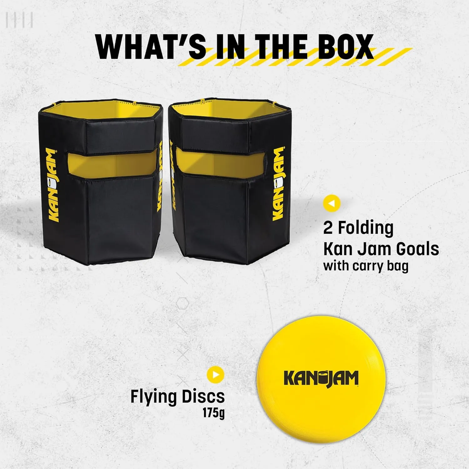 Kan Jam Travel - Foldable Outdoor Disc Toss Game for The Back Yard, Beach, Park, Tailgates, and More