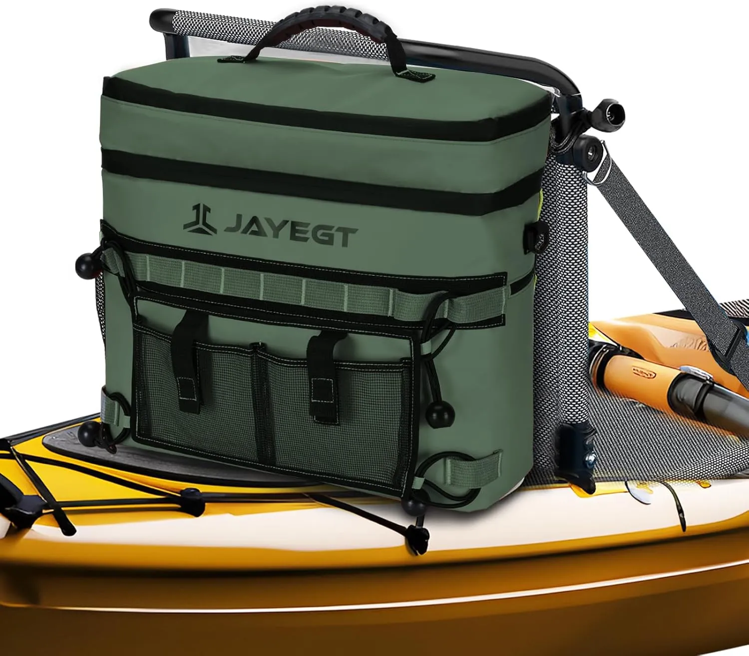 Kayak Cooler Behind Seat - Waterproof Cooler Bag Compatible with Lawn-Chair Seat Kayak，Kayak Accessories Camping Cooler, Portable Ice Chest for Fishing, Beach, Travel,Picnic, Cooler Leak-Proof