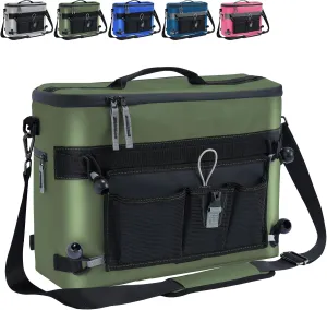 Kayak Cooler, Waterproof Kayak Seat Back Cooler for Kayaks-Chair Style Seats, Kayak Accessories Cooler Bag, Portable Ice Chest Cooler for Kayaking, Travel, Camping, Beach, Picnic (Military Green)