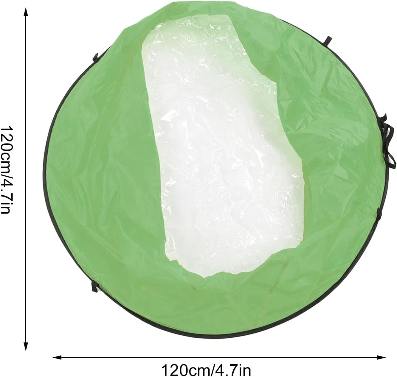 Kayak Sail EVA Material Foldable Boat Wind Sail Downwind Wind Paddle Sail for Outdoor Sport for Kayak Accessory (Green)