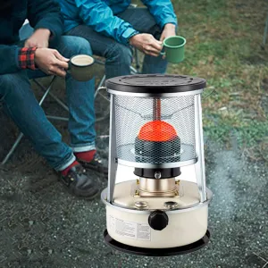 Kerosene Stove Indoor, Kerosene Heater Without Electricity, Portable Petroleum Stove, 4l6l, Paraffin Heater for Outdoor Camping Patio Tent Hiking, with Storage Bag and 5 Wicks