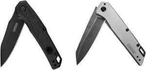 Kershaw Appa Folding Tactical Pocket Knife, SpeedSafe Opening, 2.75 inch Black Blade and Handle, Small, Lightweight Every Day Carry