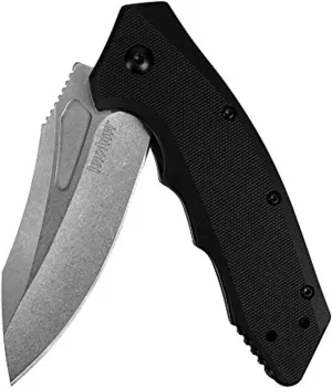 Kershaw Flitch Assisted Opening Knife Black GFN (3.25" Stonewash) 3930