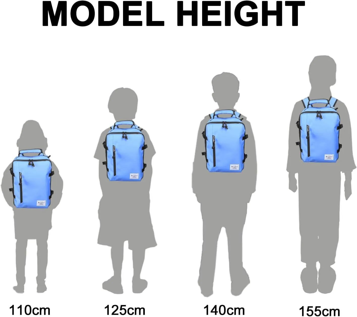 Kids Travel Backpack for Ages 3-6 | Lightweight Suitcase Style Carry-On | 10L Weekender with Tablet Sleeve & Chest Strap | Light Blue