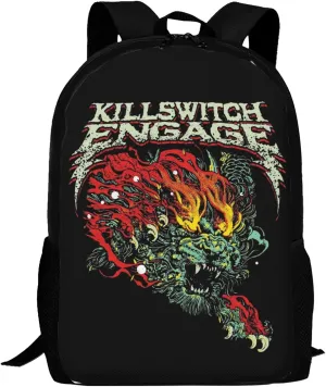 Killswitch Music Engage Music Backpacks Large Capacity Backpack Leisure Bag Daypack for Men and Women