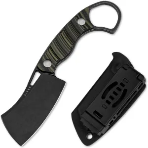 Kizer Little Rhino Fixed Blade Knife, 2.72’’ D2 Camping Fixed Blade Knives, G10 Handle fixed blade Hunting Knife with Sheath, Outdoor Camping Hiking Survival Knives for Men Women 1065A3