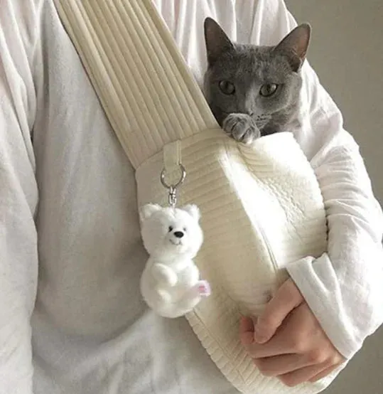Knitted Pet Messenger Bag