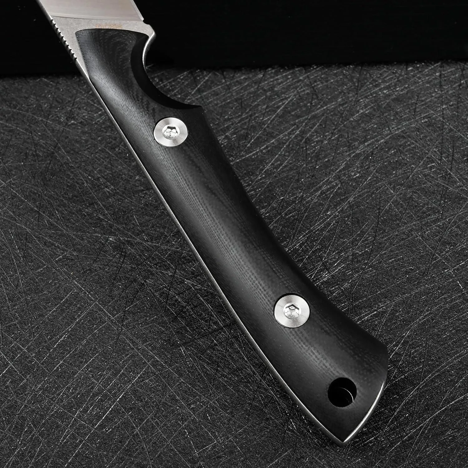 Knives DC53 Steel Tactical Fixed Blade Knife with kydex sheath for Men EDC Outdoor Camping Survival Hunting (White G10 Black)