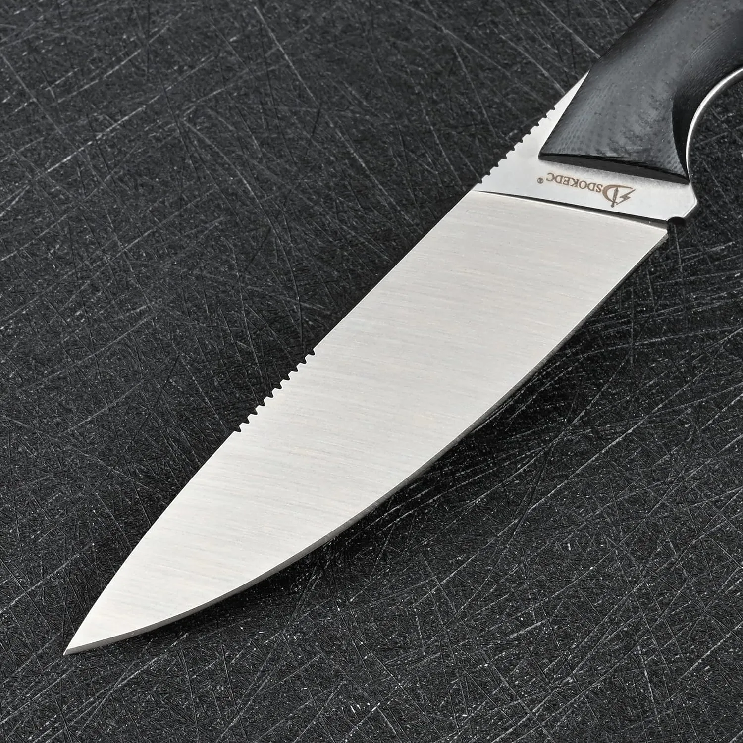 Knives DC53 Steel Tactical Fixed Blade Knife with kydex sheath for Men EDC Outdoor Camping Survival Hunting (White G10 Black)