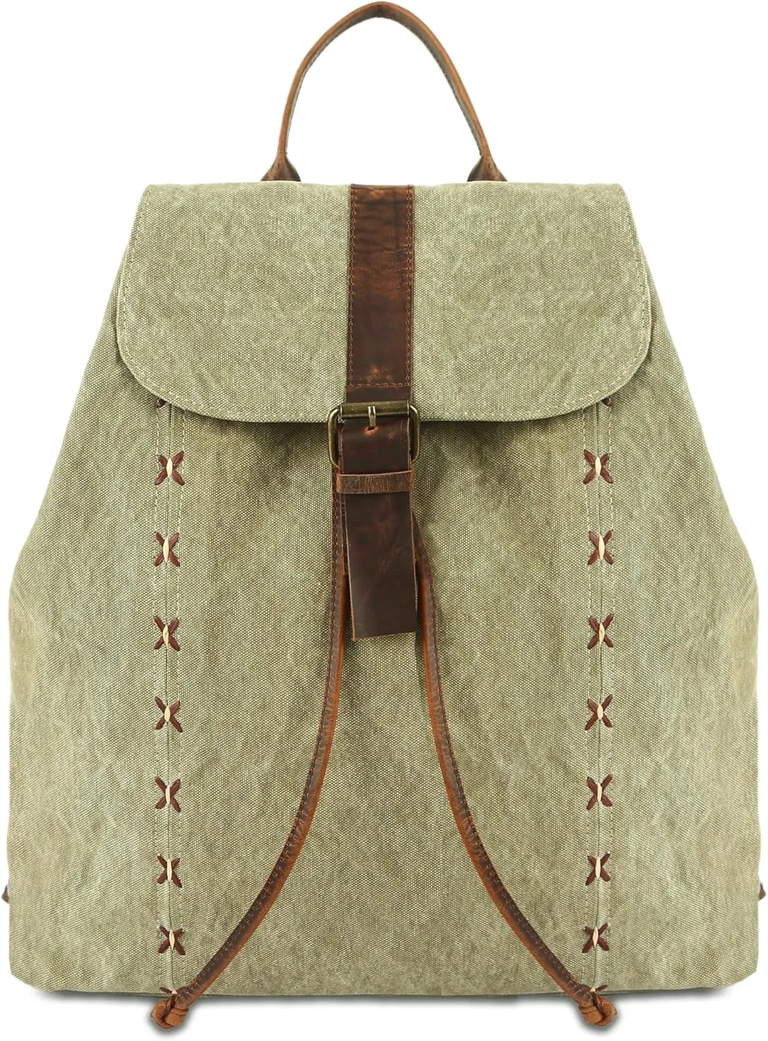 KomalC Canvas Backpack for Women & Men – Stylish & Spacious Travel Backpack – Durable Rucksack for Work, Hiking & Everyday Use