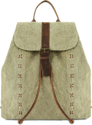 KomalC Canvas Backpack for Women & Men – Stylish & Spacious Travel Backpack – Durable Rucksack for Work, Hiking & Everyday Use