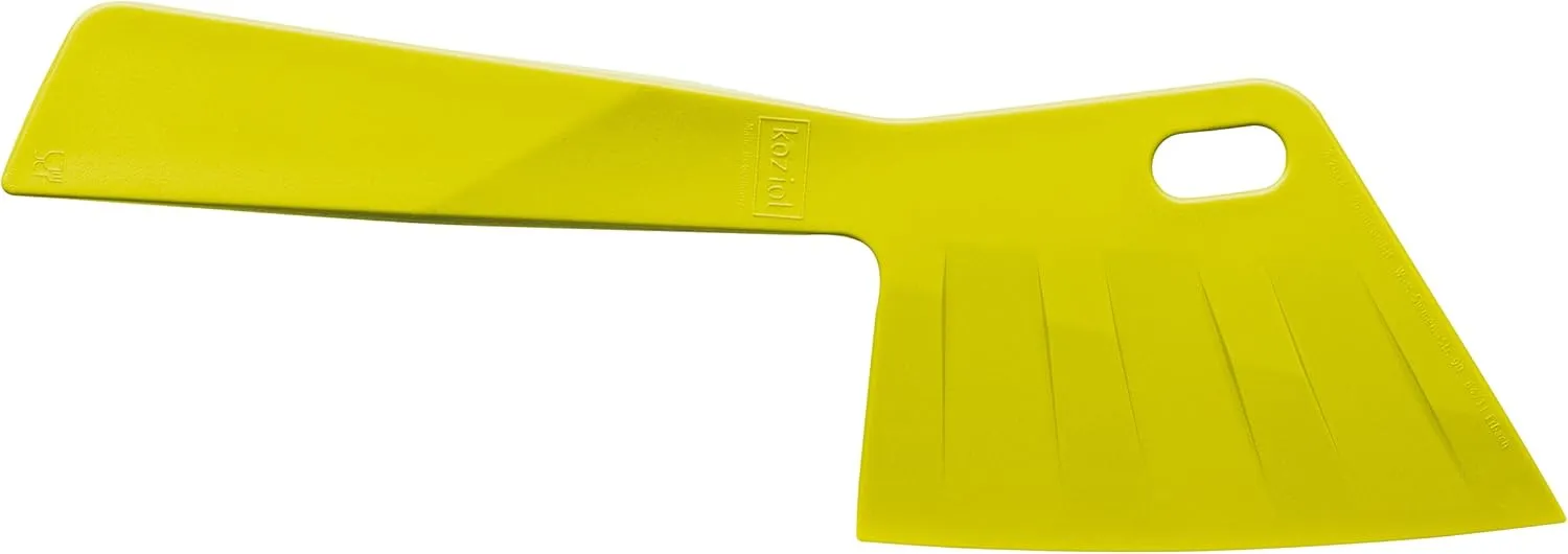 Koziol Kant Cheese Knife, Solid Mustard Green