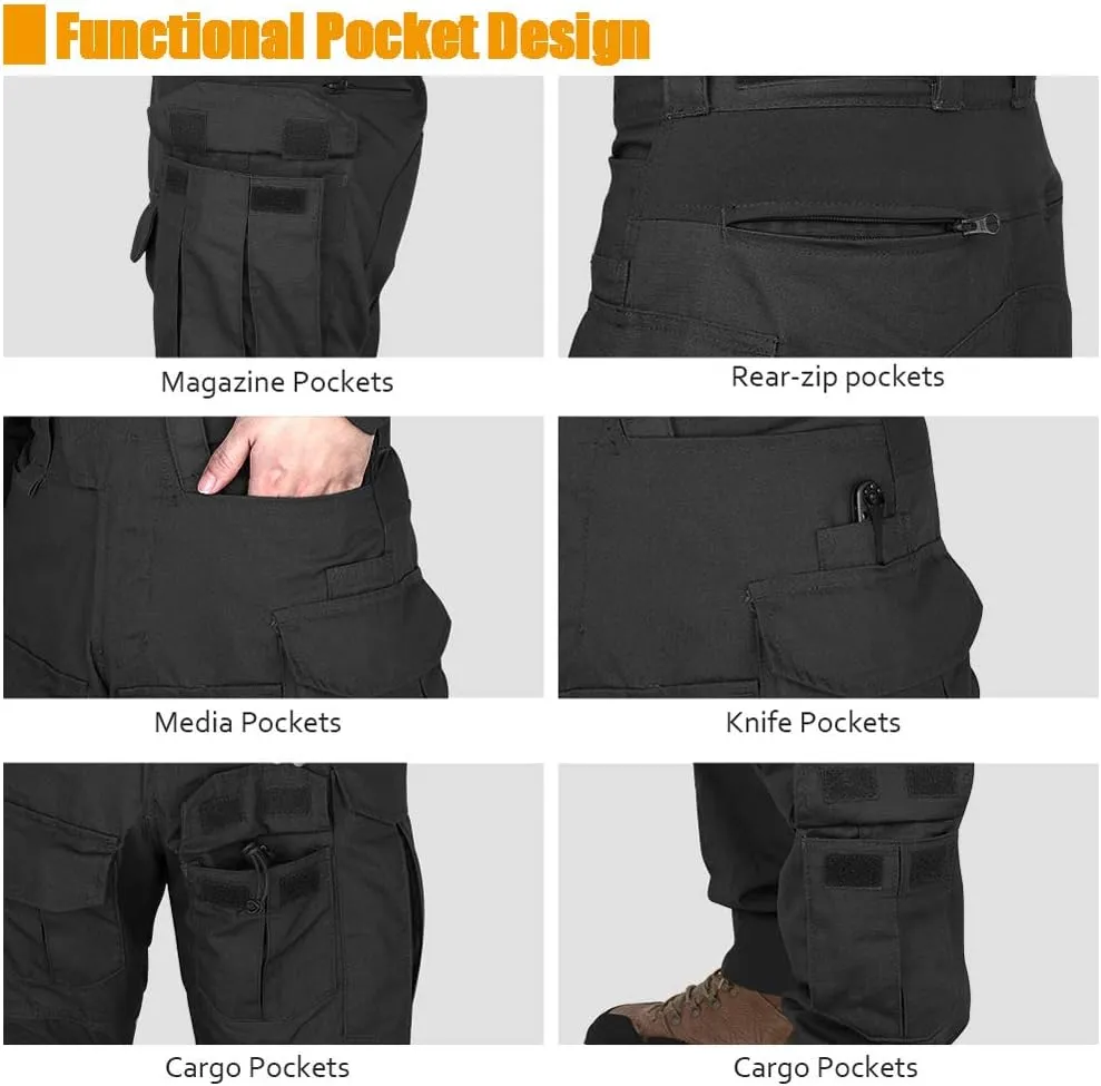 KRYDEX Tactical Men's G3 Combat Pants with Knee Pads