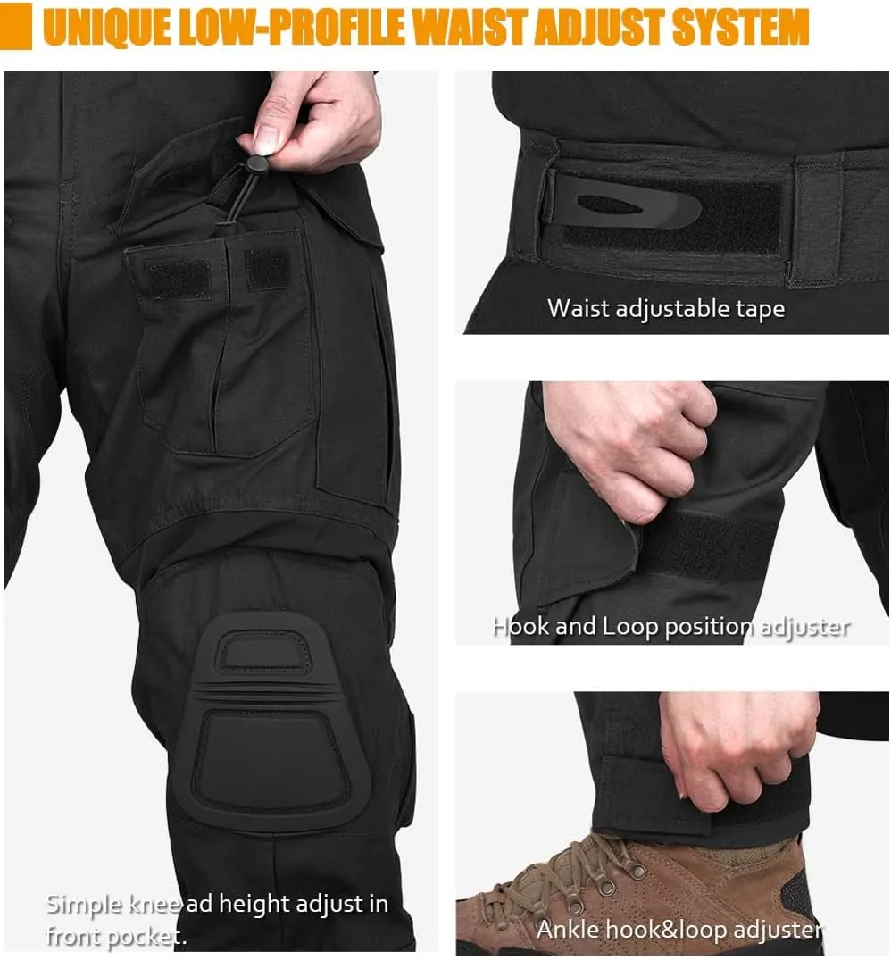 KRYDEX Tactical Men's G3 Combat Pants with Knee Pads