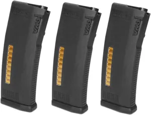 KWA MS120C - Adjustable ERG/AEG2.5/AEG3 Mid-Cap Magazines- 3 Pack