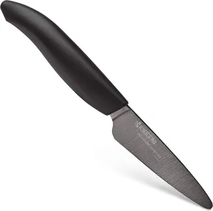 Kyocera Advanced Ceramic Revolution Series 3-inch Paring Knife, Black Blade