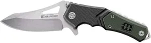 Lansky Responder Liner Lock Knife Black/Green G-10 (3.25" Satin) LS07785