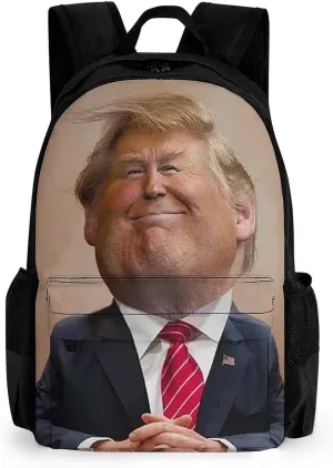 Laptop Backpack for Men Women Presidential Expression Backpack Casual Bag Travel Backpack Simple Bag for Hiking