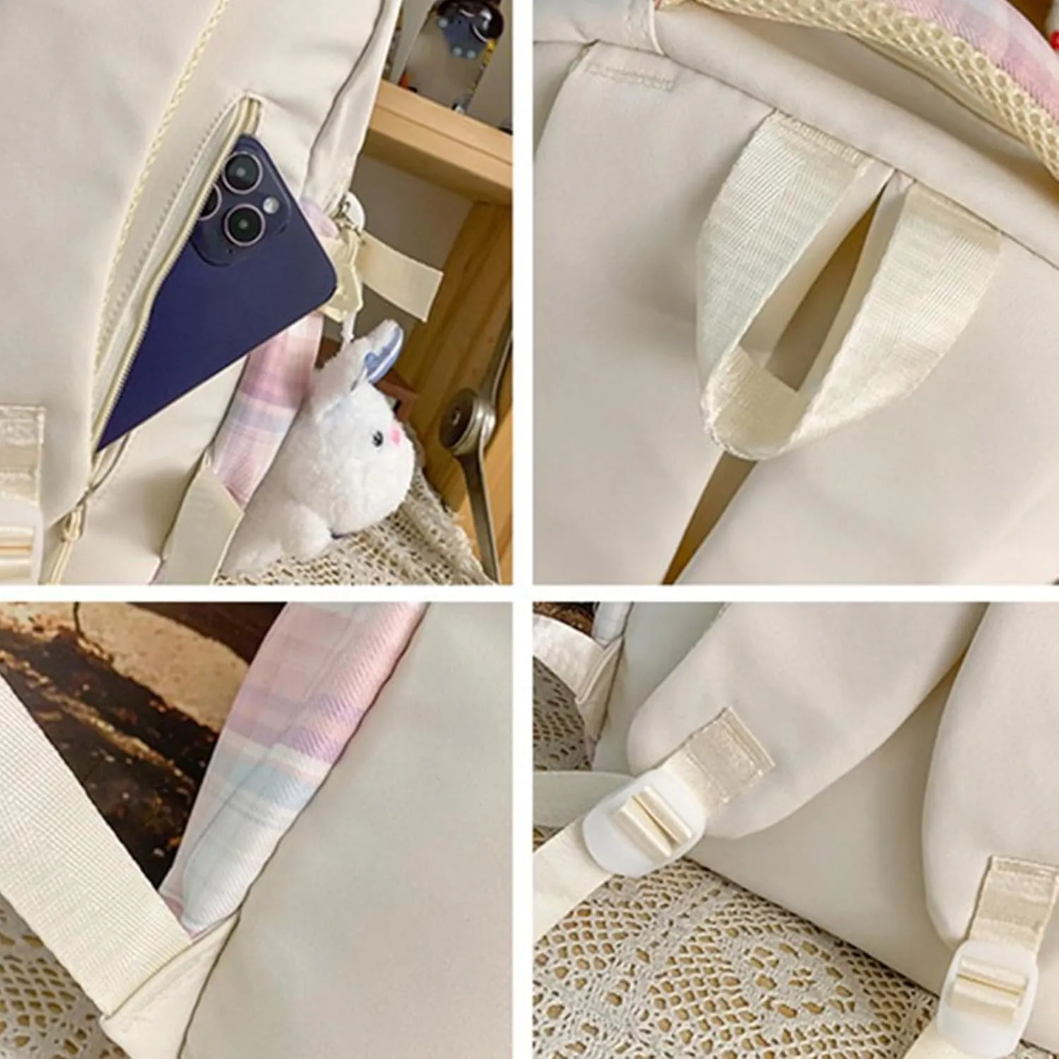 Large Capacity Backpack Casual Daypacks Student School Backpack Aesthetic Backpack Travel Bag for Teens Girls, Black, as the pic show