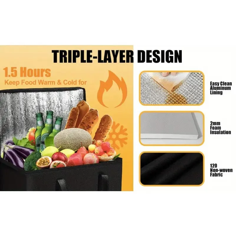 Large Capacity Insulated Food Cooler Bag
