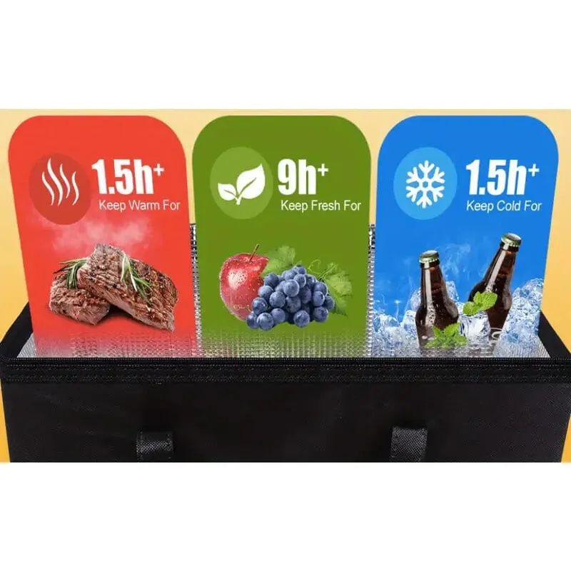 Large Capacity Insulated Food Cooler Bag