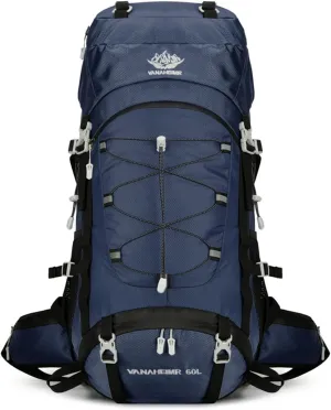 Large Capacity Outdoor Hiking Camping Sports Backpack 60L Durable Climbing Rucksack for Women Men