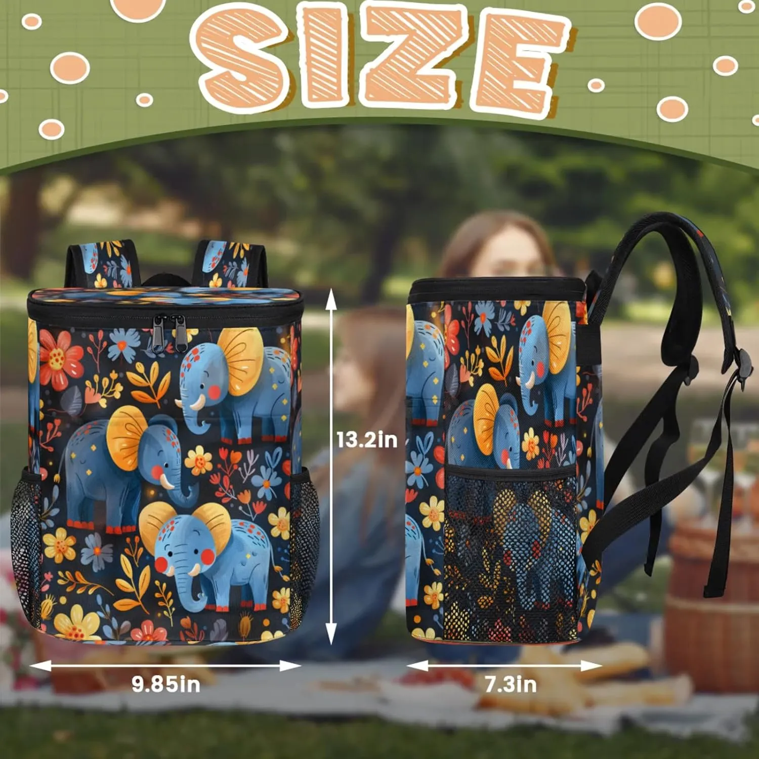 Large Insulated Cooler Backpack, Leak Proof Backpack 30 Cans, Cooler Bag for 12h Hot/Cold Retention