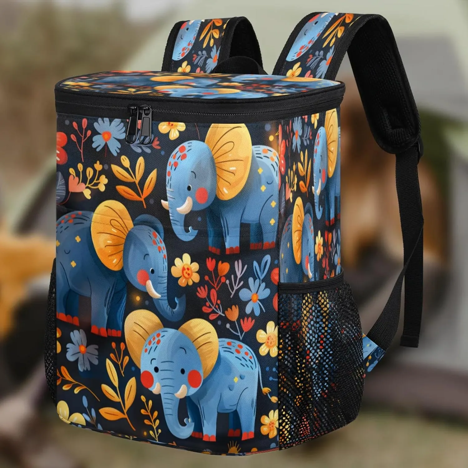 Large Insulated Cooler Backpack, Leak Proof Backpack 30 Cans, Cooler Bag for 12h Hot/Cold Retention