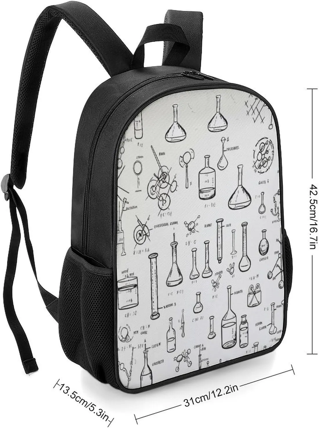 Lightweight Backpacks Cute Travel Bag Durable Chemistry Print Printing Small Travel Backpack For Women & Men