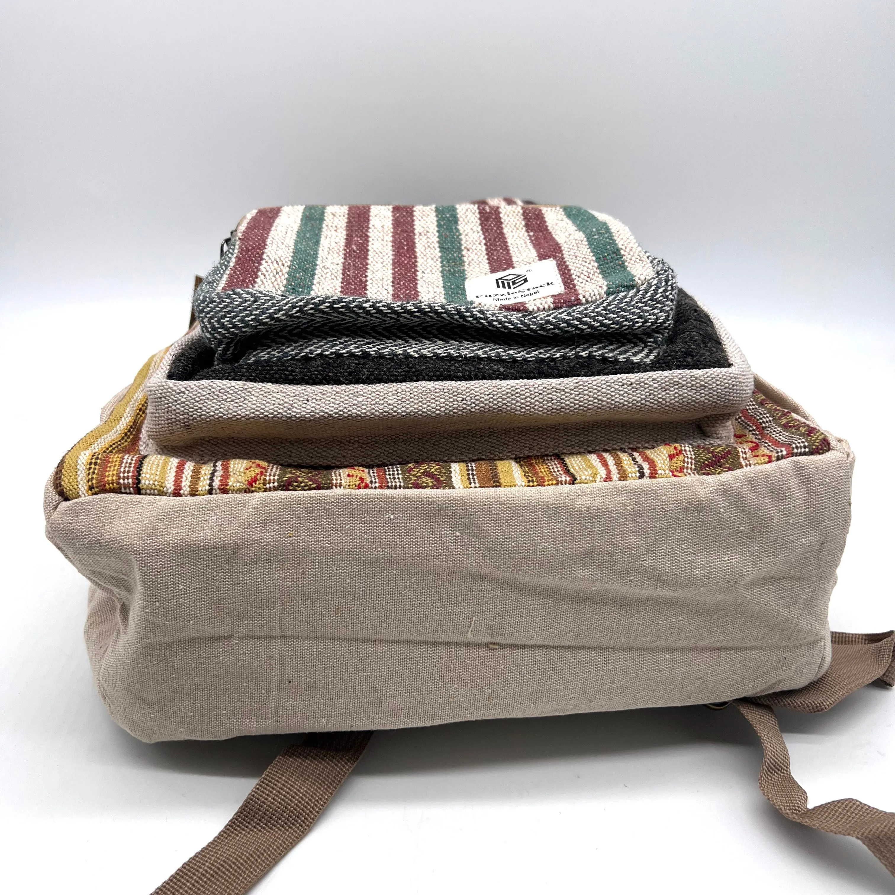 Lightweight Gheri Hemp Blend Day Backpack