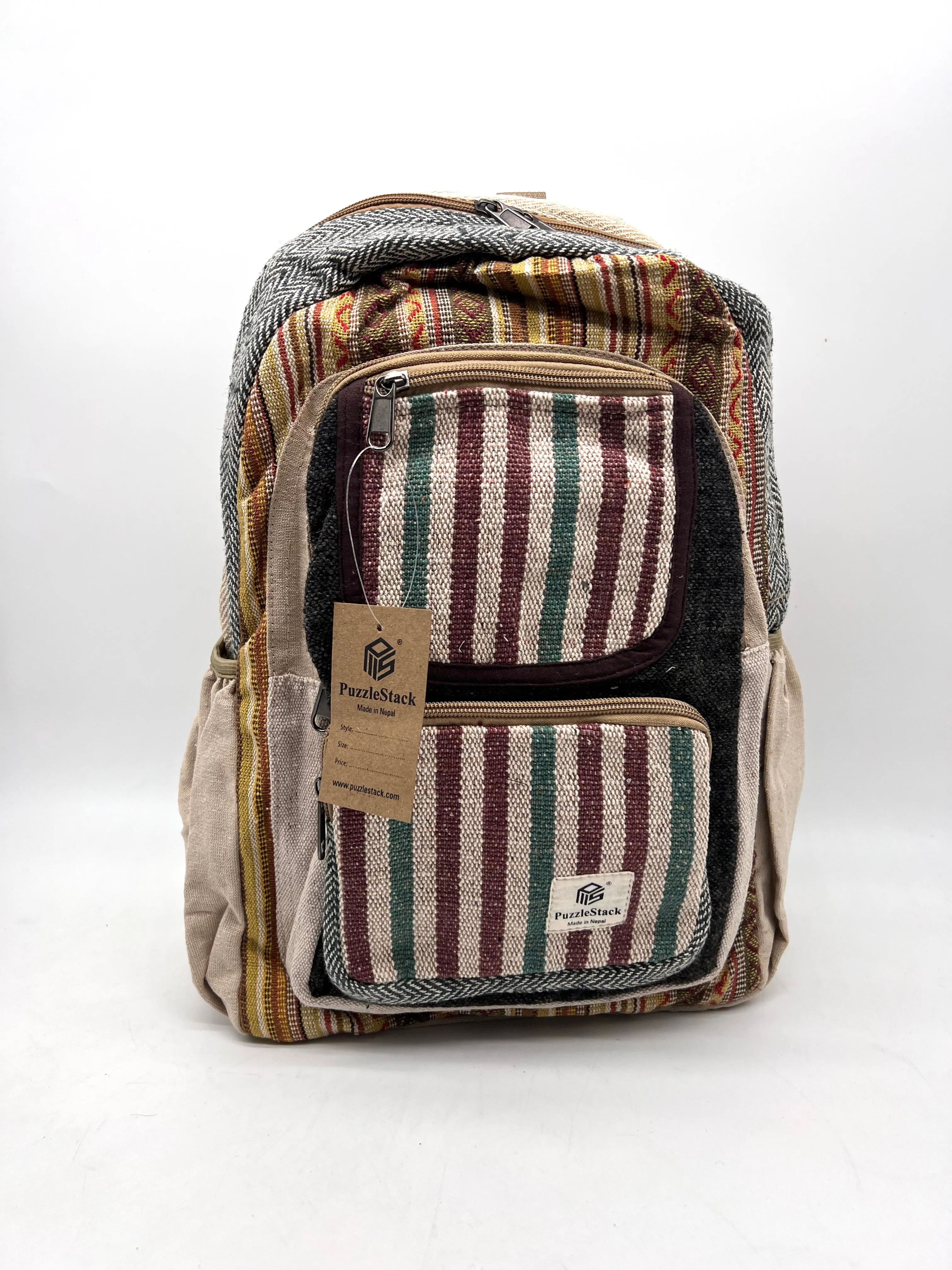 Lightweight Gheri Hemp Blend Day Backpack