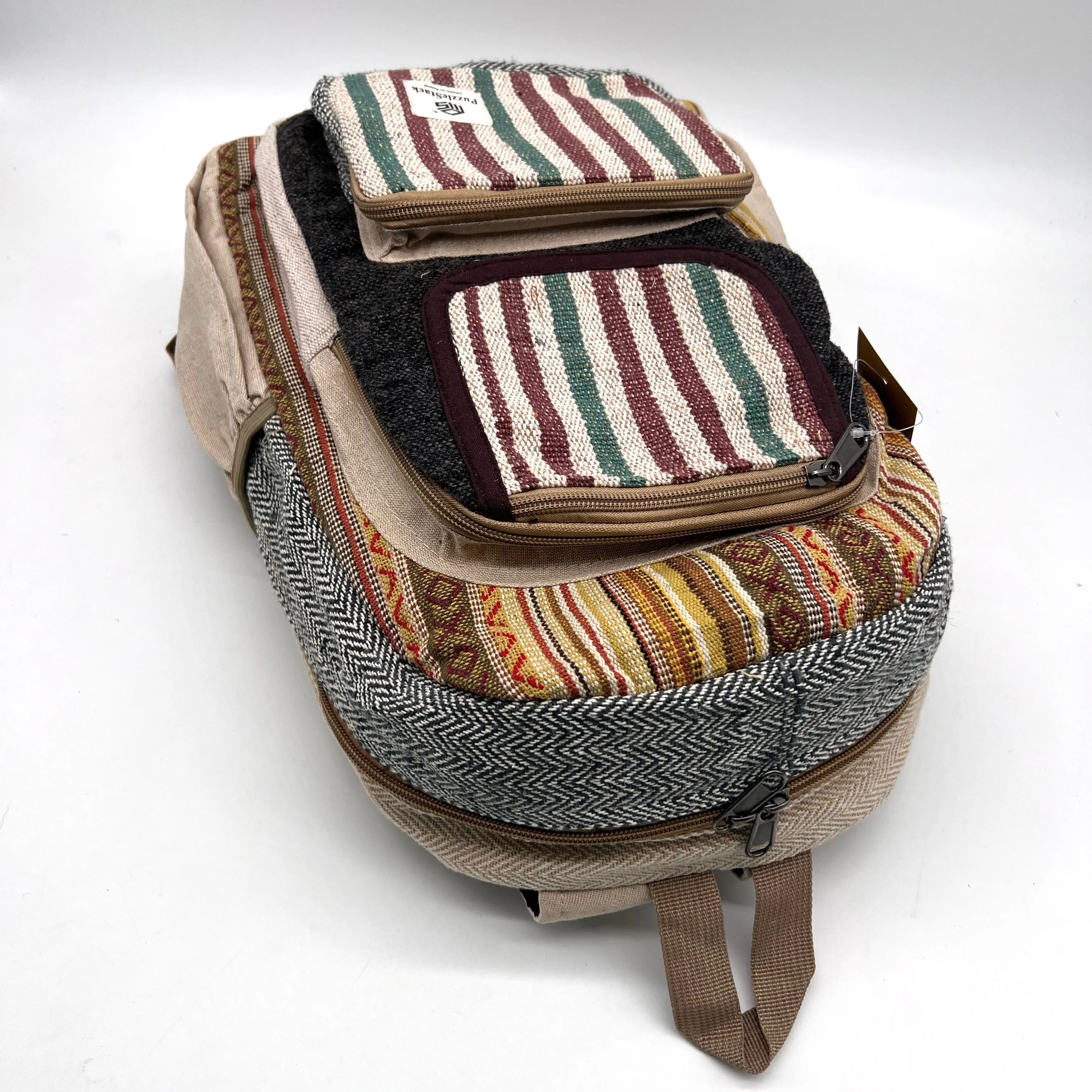 Lightweight Gheri Hemp Blend Day Backpack