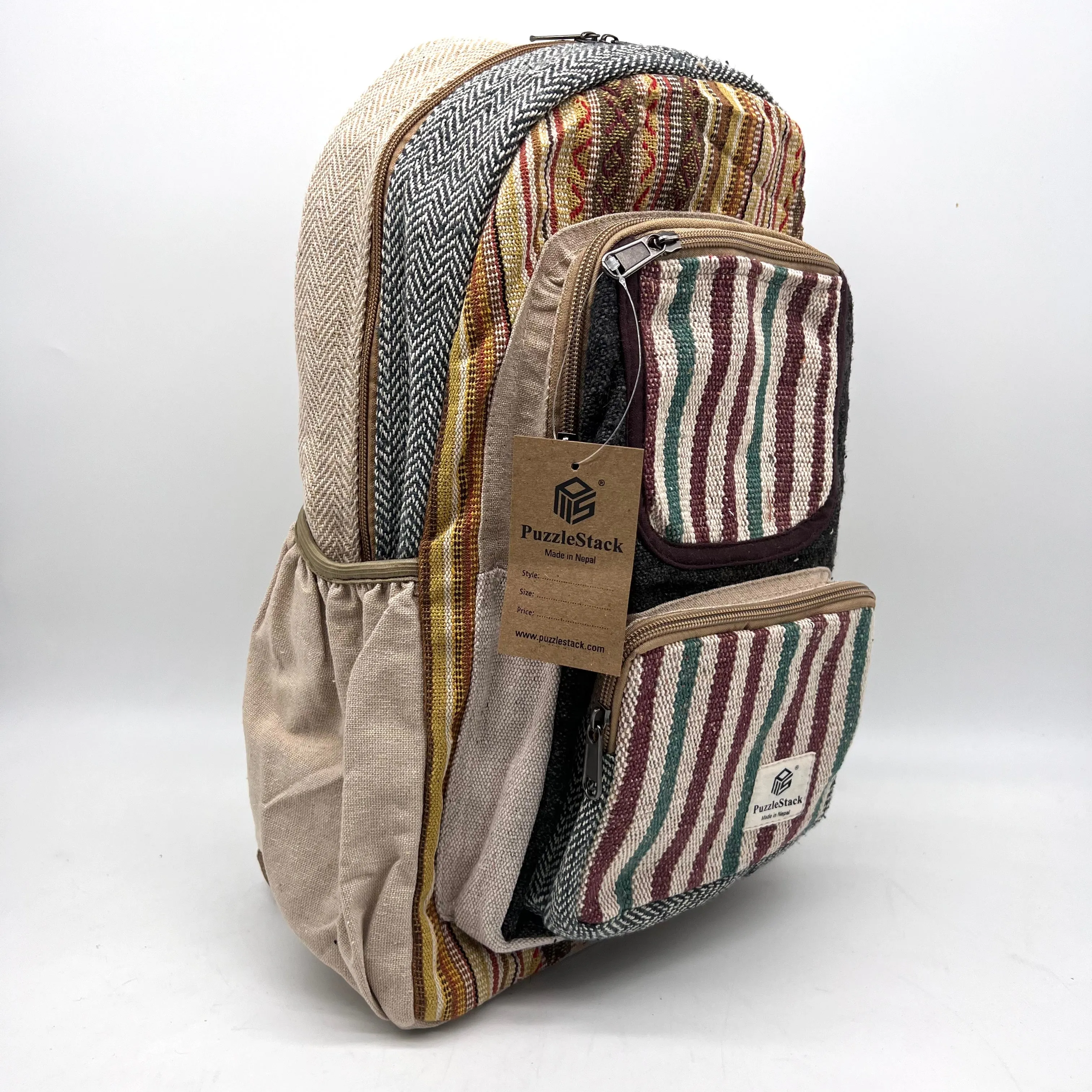Lightweight Gheri Hemp Blend Day Backpack