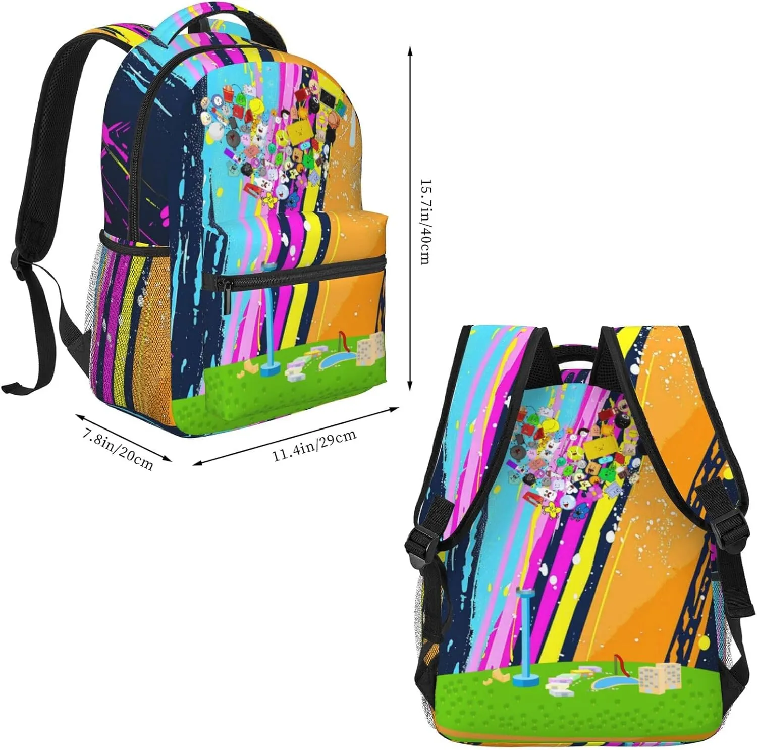 Lightweight Hiking Daypacks Backpack With Lunch Box Sets Adjustable Shoulder Straps, Black5