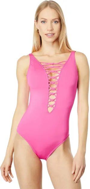 Lilly Pulitzer Isle Lattice One-Piece