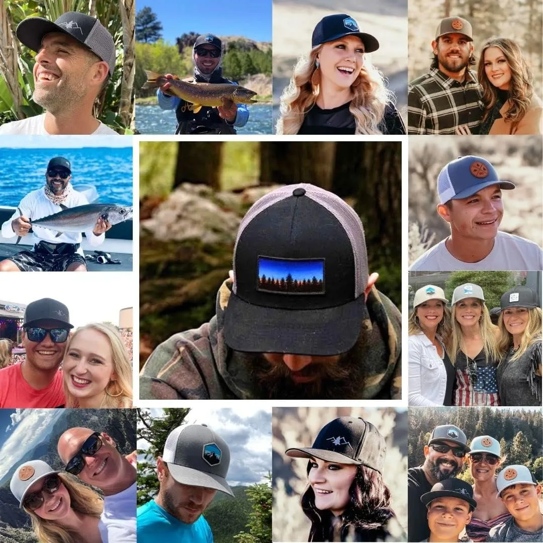 LINDO Trucker Hat - Tree Line Sunset