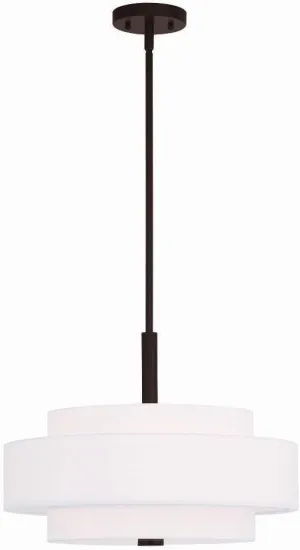 Livex Lighting 50874-07 Meridian 4-Light Pendant, Bronze
