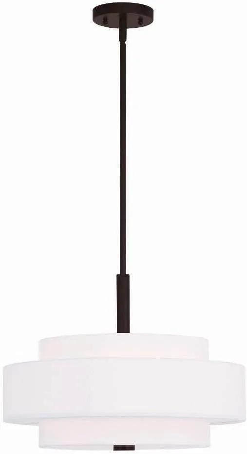Livex Lighting 50874-07 Meridian 4-Light Pendant, Bronze