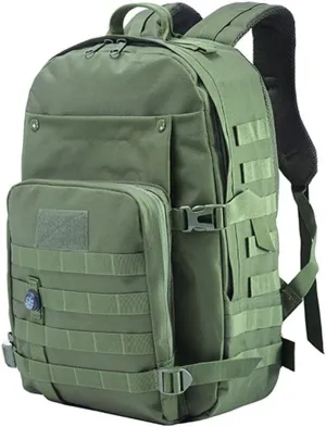 LOCAL LION Tactical Backpack, 40L Hiking Daypacks Military Army Bag, Travel Rucksack for Outdoor Camping (Green07-2)