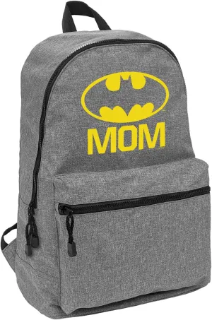 LOGOVISION Batman Bat Mom Shield Logo Lightweight Backpack for Work School Daily Use Packable for Travel