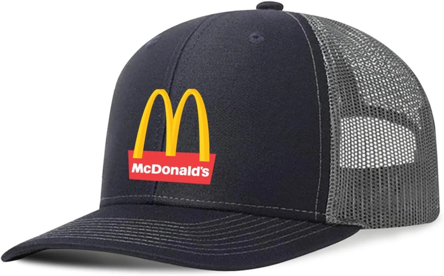 Long Brim Trucker Dad Work Hat for Unisex Adult Soft Outdoor Plain Baseball Mesh Cap Womens Mens Adjustable Golf Sun Hat