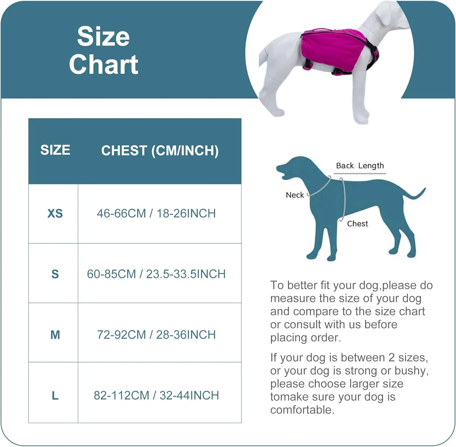 Lovelonglong Dog Backpack for Hiking, Multifunctional Dog Day Pack Zippered Travel Dog Saddle Bag Outdoor Hiking Backpack with 2 Capacious Side Pockets for Small Medium Large Dogs Gray L
