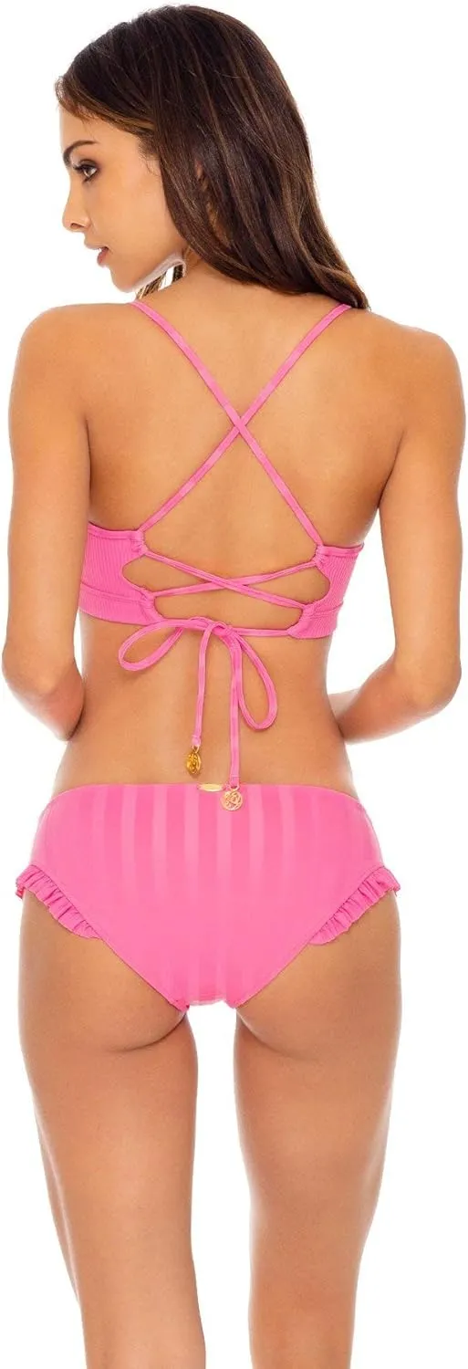 Luli Fama Party Pink Bachelorette and HER Babes Underwire TOP